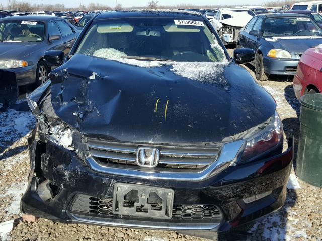 1HGCR2F8XDA251167 - 2013 HONDA ACCORD EXL BLACK photo 7