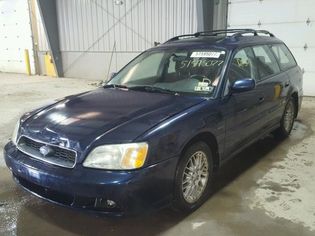 4S3BH625247305011 - 2004 SUBARU LEGACY L S BLUE photo 2