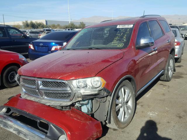 1D4SD4GT6BC649973 - 2011 DODGE DURANGO CR RED photo 2