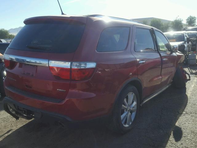 1D4SD4GT6BC649973 - 2011 DODGE DURANGO CR RED photo 4