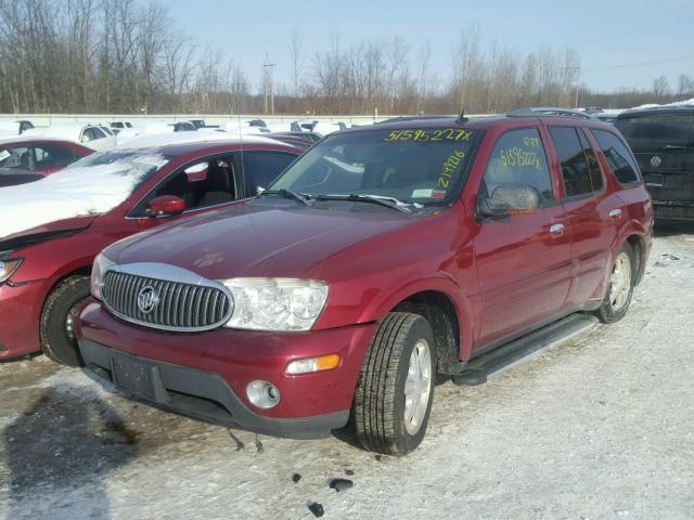 5GADT13S562243488 - 2006 BUICK RAINIER CX RED photo 2