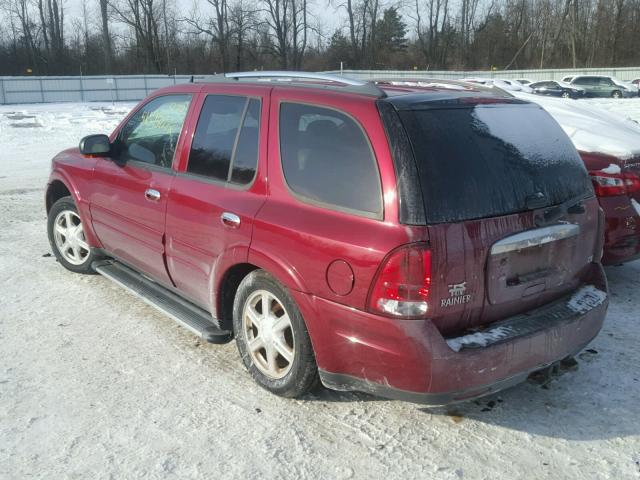 5GADT13S562243488 - 2006 BUICK RAINIER CX RED photo 3