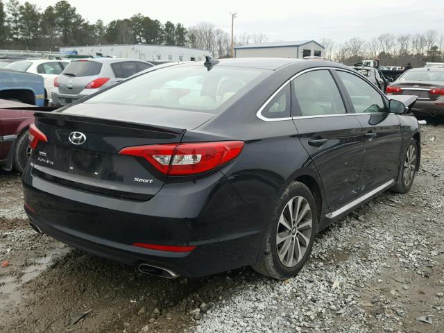 5NPE34AF2FH108011 - 2015 HYUNDAI SONATA SPO BLACK photo 4