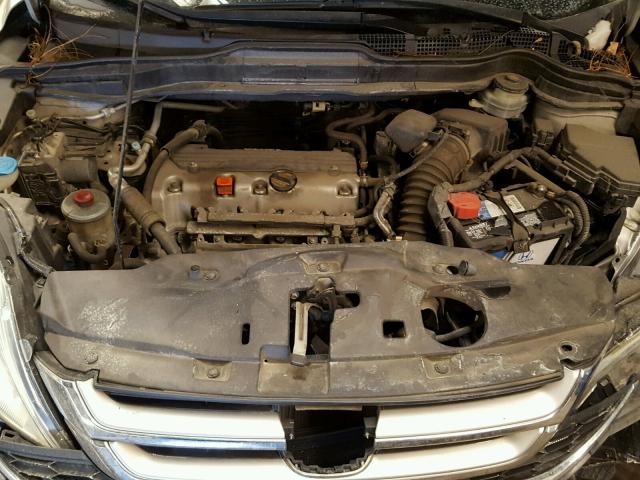 5J6RE4H78AL032903 - 2010 HONDA CR-V EXL SILVER photo 7