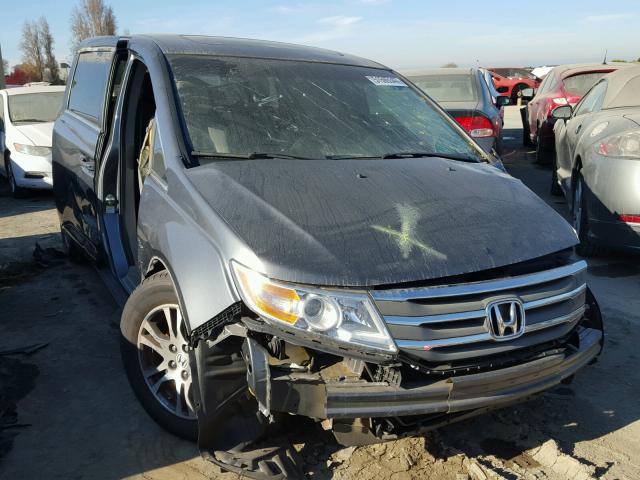 5FNRL5H64CB087945 - 2012 HONDA ODYSSEY EX GRAY photo 1