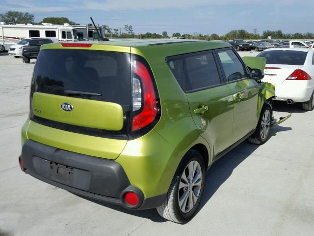 KNDJP3A50E7720571 - 2014 KIA SOUL + GREEN photo 4