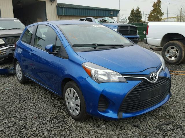 VNKJTUD36FA020691 - 2015 TOYOTA YARIS BLUE photo 1