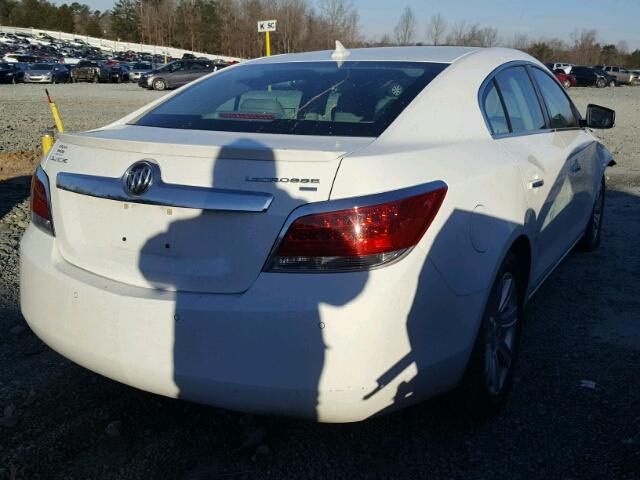 1G4GC5EC6BF298958 - 2011 BUICK LACROSSE C WHITE photo 4