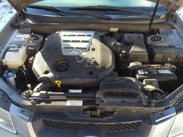 5NPEU46F26H094150 - 2006 HYUNDAI SONATA GLS GRAY photo 7