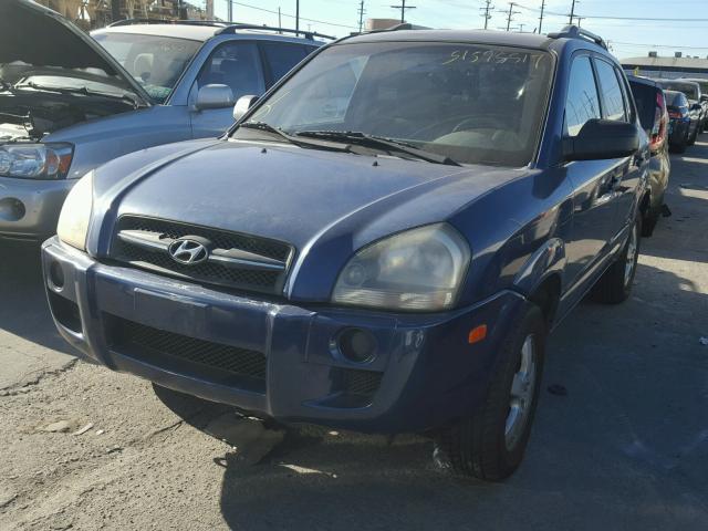 KM8JM12B18U706987 - 2008 HYUNDAI TUCSON GLS BLUE photo 2