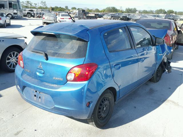 ML32A3HJXFH049384 - 2015 MITSUBISHI MIRAGE DE BLUE photo 4