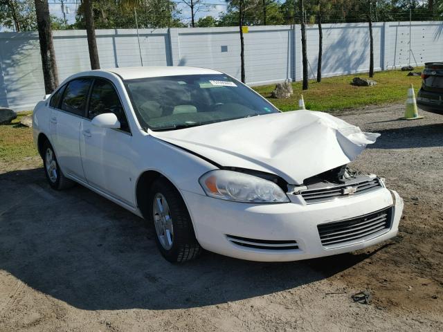 2G1WT58K489247522 - 2008 CHEVROLET IMPALA LT WHITE photo 1