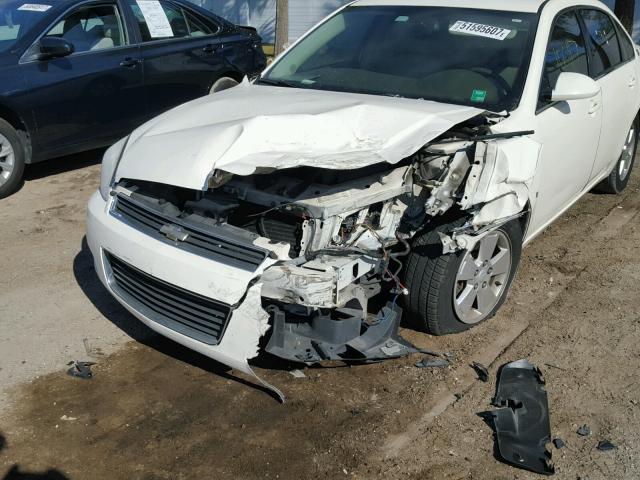 2G1WT58K489247522 - 2008 CHEVROLET IMPALA LT WHITE photo 9