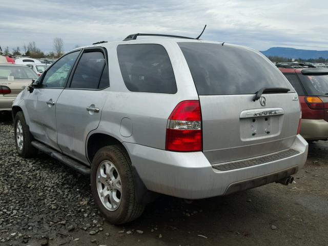 2HNYD18642H532396 - 2002 ACURA MDX TOURIN SILVER photo 3