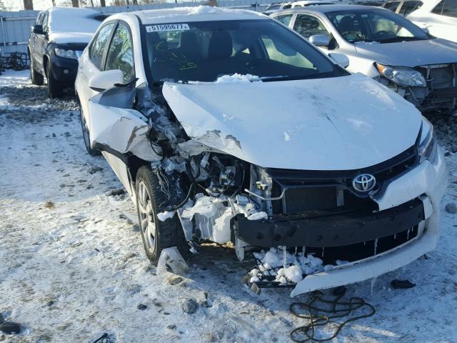 2T1BURHE6GC525372 - 2016 TOYOTA COROLLA L WHITE photo 1