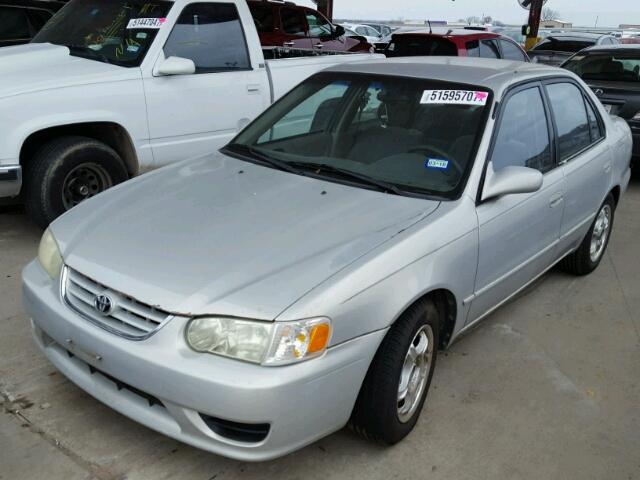 1NXBR12E62Z604740 - 2002 TOYOTA COROLLA CE SILVER photo 2