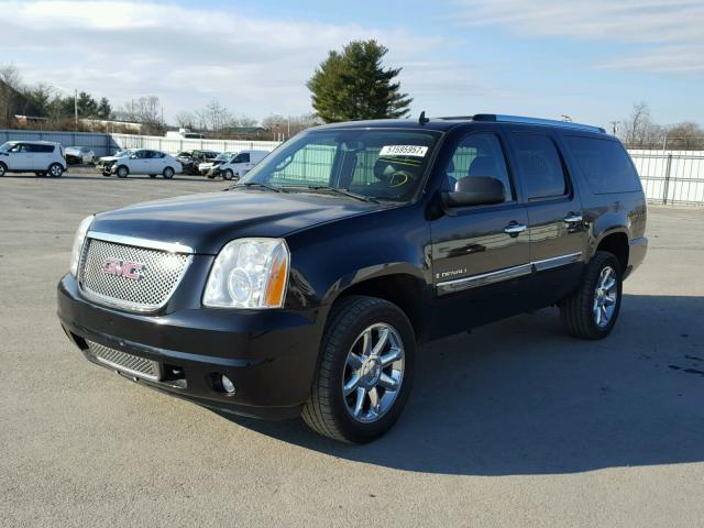 1GKFK66858J151883 - 2008 GMC YUKON XL D BLACK photo 2