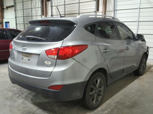 KM8JUCAG3EU890219 - 2014 HYUNDAI TUCSON GLS SILVER photo 4