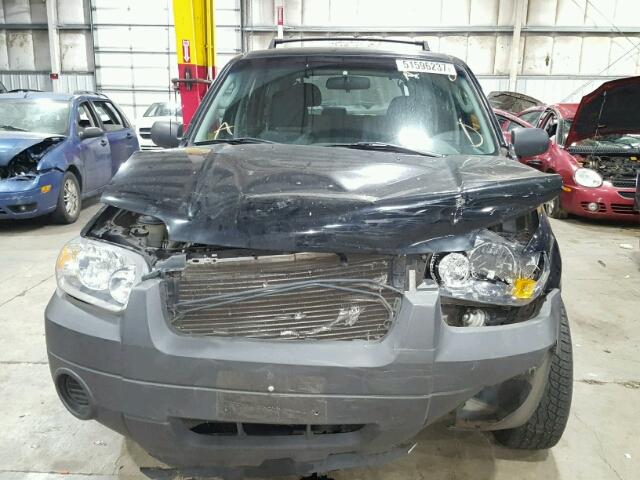 1FMYU02Z37KA65843 - 2007 FORD ESCAPE XLS BLACK photo 9