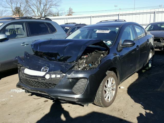 JM1BL1VGXC1511323 - 2012 MAZDA 3 I BLACK photo 2