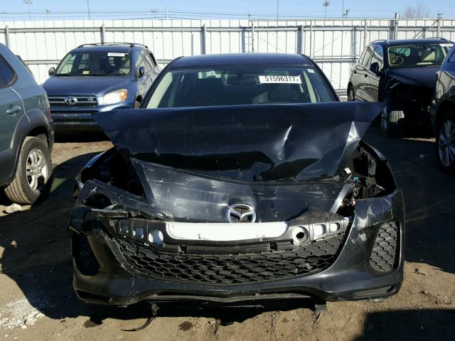 JM1BL1VGXC1511323 - 2012 MAZDA 3 I BLACK photo 9