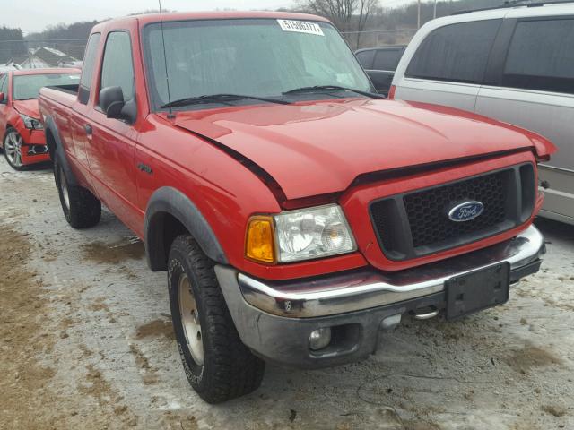 1FTZR45E35PA39513 - 2005 FORD RANGER SUP RED photo 1