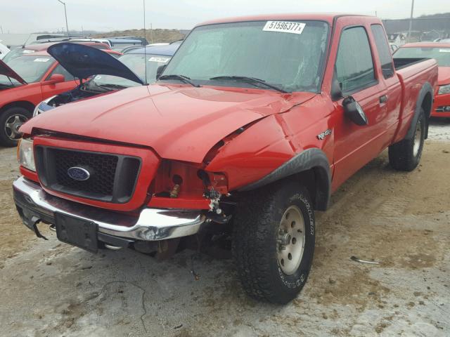 1FTZR45E35PA39513 - 2005 FORD RANGER SUP RED photo 2