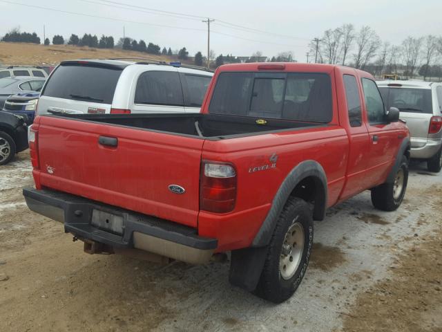 1FTZR45E35PA39513 - 2005 FORD RANGER SUP RED photo 4