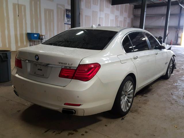 WBAKB83509CY58425 - 2009 BMW 750 LI WHITE photo 4