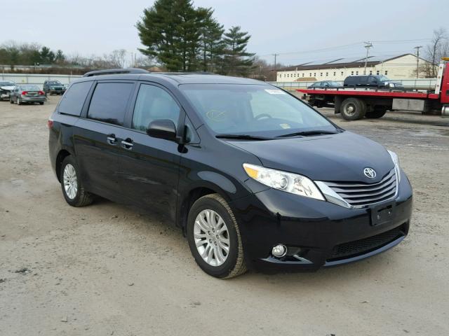 5TDYZ3DCXHS793380 - 2017 TOYOTA SIENNA XLE BLACK photo 1