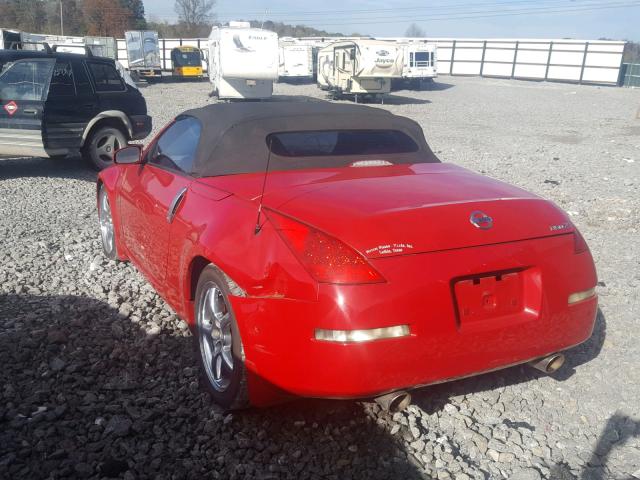 JN1BZ36A07M650565 - 2007 NISSAN 350Z ROADS RED photo 3