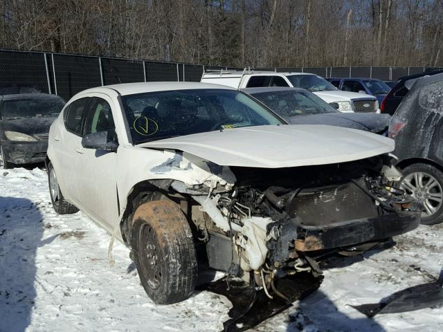 1B3CC4FB4AN124413 - 2010 DODGE AVENGER SX WHITE photo 1