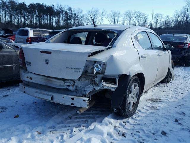 1B3CC4FB4AN124413 - 2010 DODGE AVENGER SX WHITE photo 4