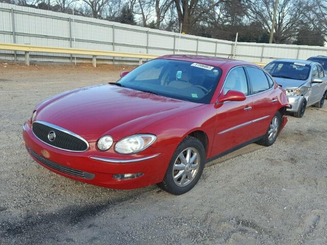 2G4WC582X81157969 - 2008 BUICK LACROSSE C RED photo 2