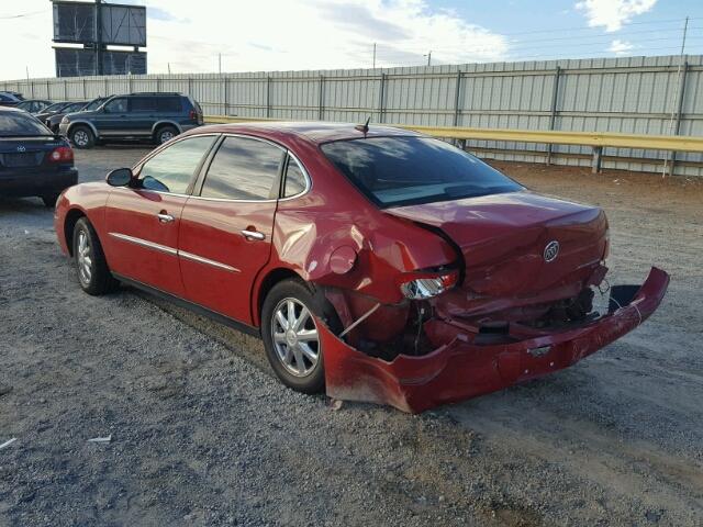 2G4WC582X81157969 - 2008 BUICK LACROSSE C RED photo 3