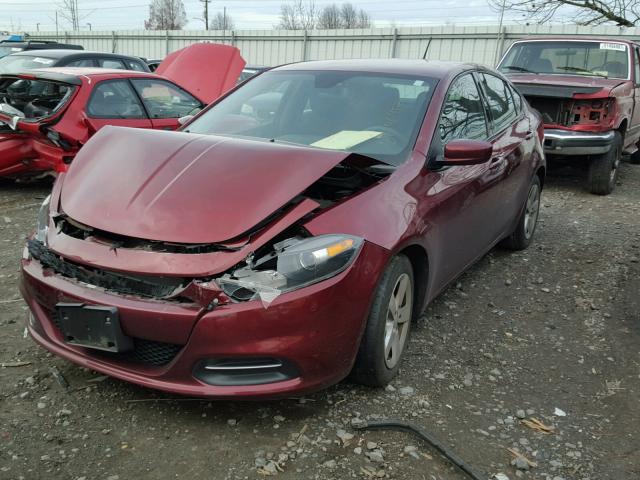 1C3CDFBB0FD337650 - 2015 DODGE DART SXT RED photo 2