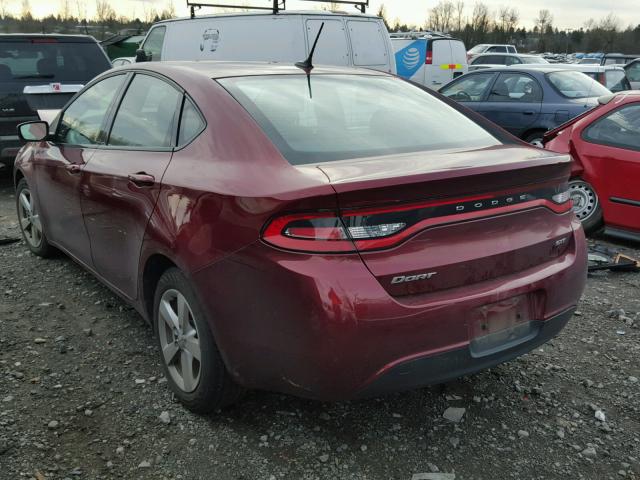 1C3CDFBB0FD337650 - 2015 DODGE DART SXT RED photo 3