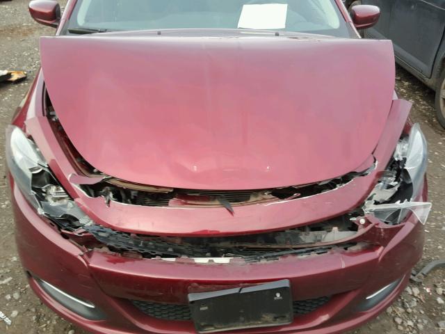 1C3CDFBB0FD337650 - 2015 DODGE DART SXT RED photo 7