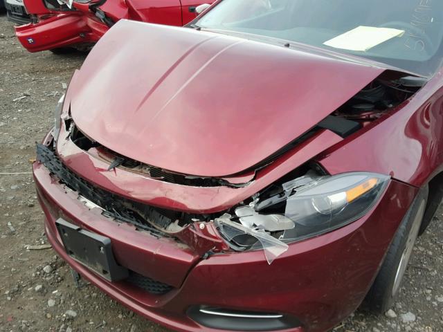 1C3CDFBB0FD337650 - 2015 DODGE DART SXT RED photo 9