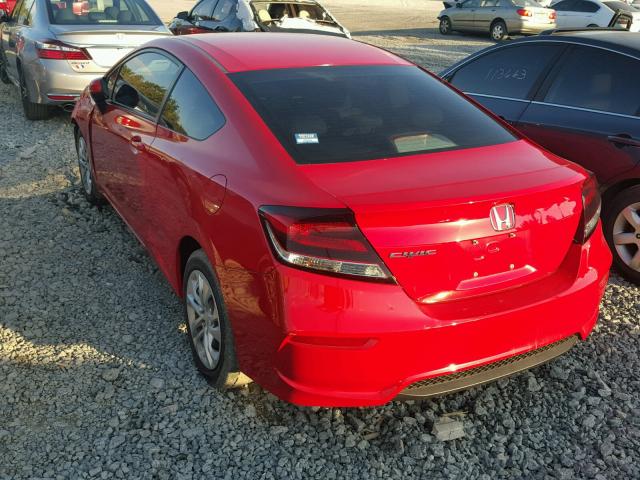 2HGFG3B58FH531789 - 2015 HONDA CIVIC LX RED photo 3