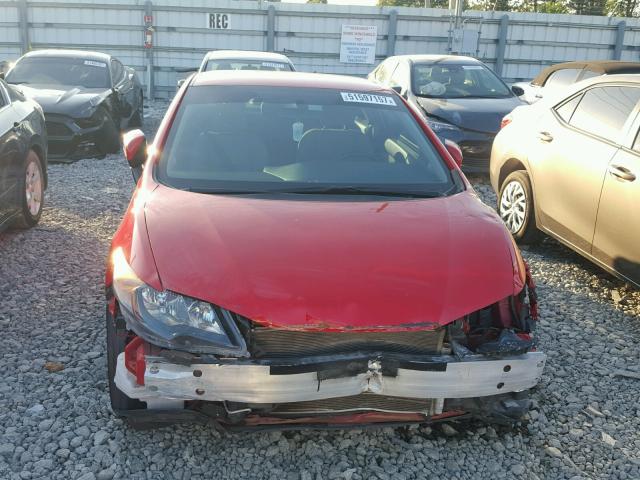 2HGFG3B58FH531789 - 2015 HONDA CIVIC LX RED photo 9