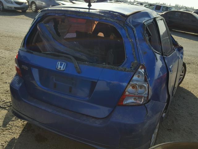 JHMGD38678S009001 - 2008 HONDA FIT SPORT BLUE photo 4