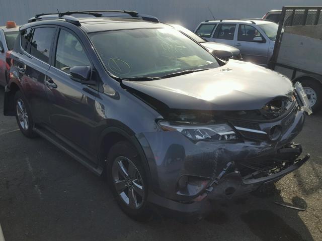 JTMRFREV4FD141718 - 2015 TOYOTA RAV4 XLE CHARCOAL photo 1