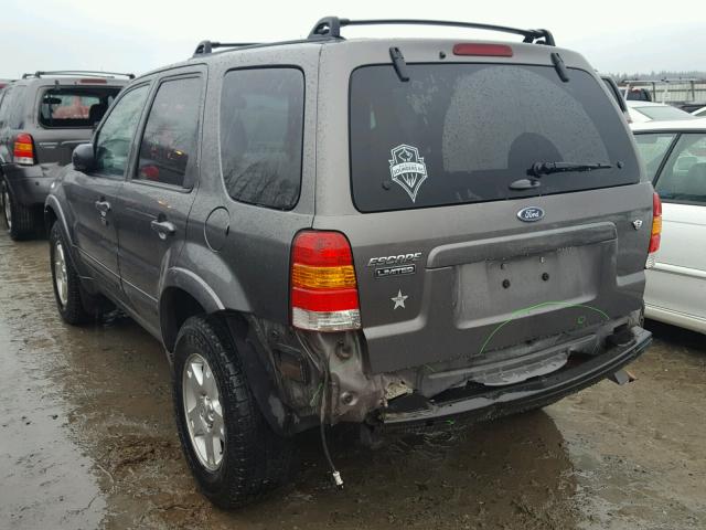 1FMYU94176KC43585 - 2006 FORD ESCAPE LIM GRAY photo 3