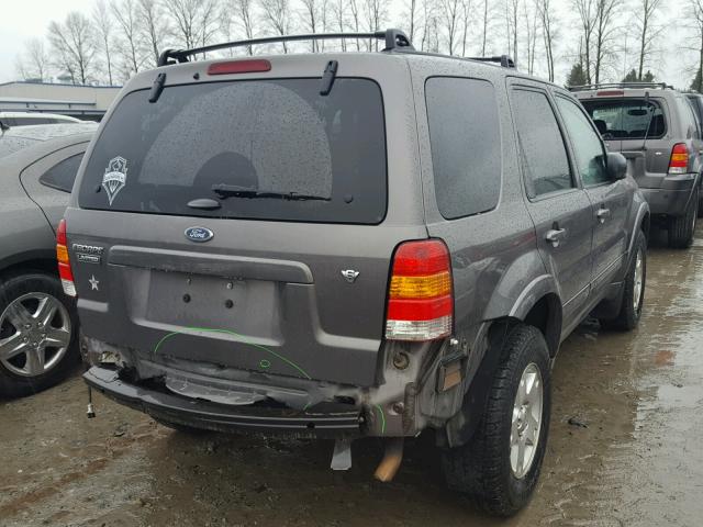 1FMYU94176KC43585 - 2006 FORD ESCAPE LIM GRAY photo 4