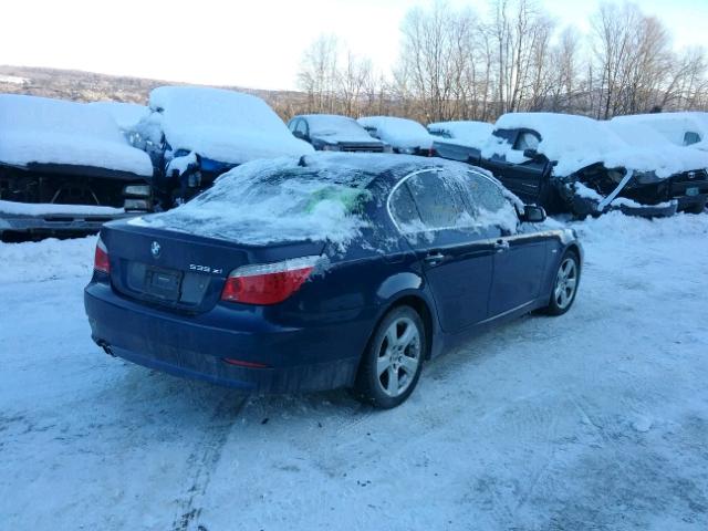 WBANV93518CZ61863 - 2008 BMW 535 XI BLUE photo 4