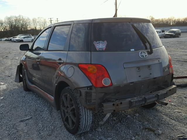JTKKT624550102641 - 2005 TOYOTA SCION XA CHARCOAL photo 3