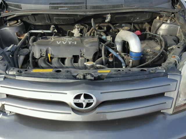 JTKKT624550102641 - 2005 TOYOTA SCION XA CHARCOAL photo 7