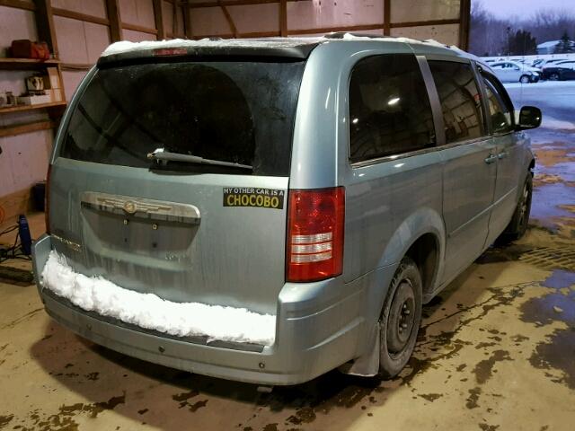 2A8HR54P68R765057 - 2008 CHRYSLER TOWN & COU TEAL photo 4