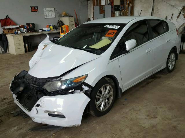 JHMZE2H77AS025441 - 2010 HONDA INSIGHT EX WHITE photo 2